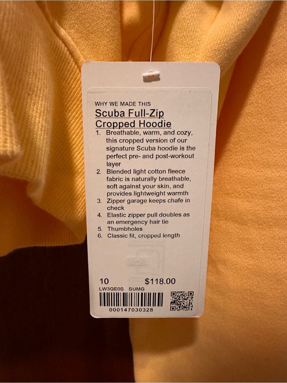 lululemon athletica Cropped Peach scuba Hoodie - Picture 4 of 4